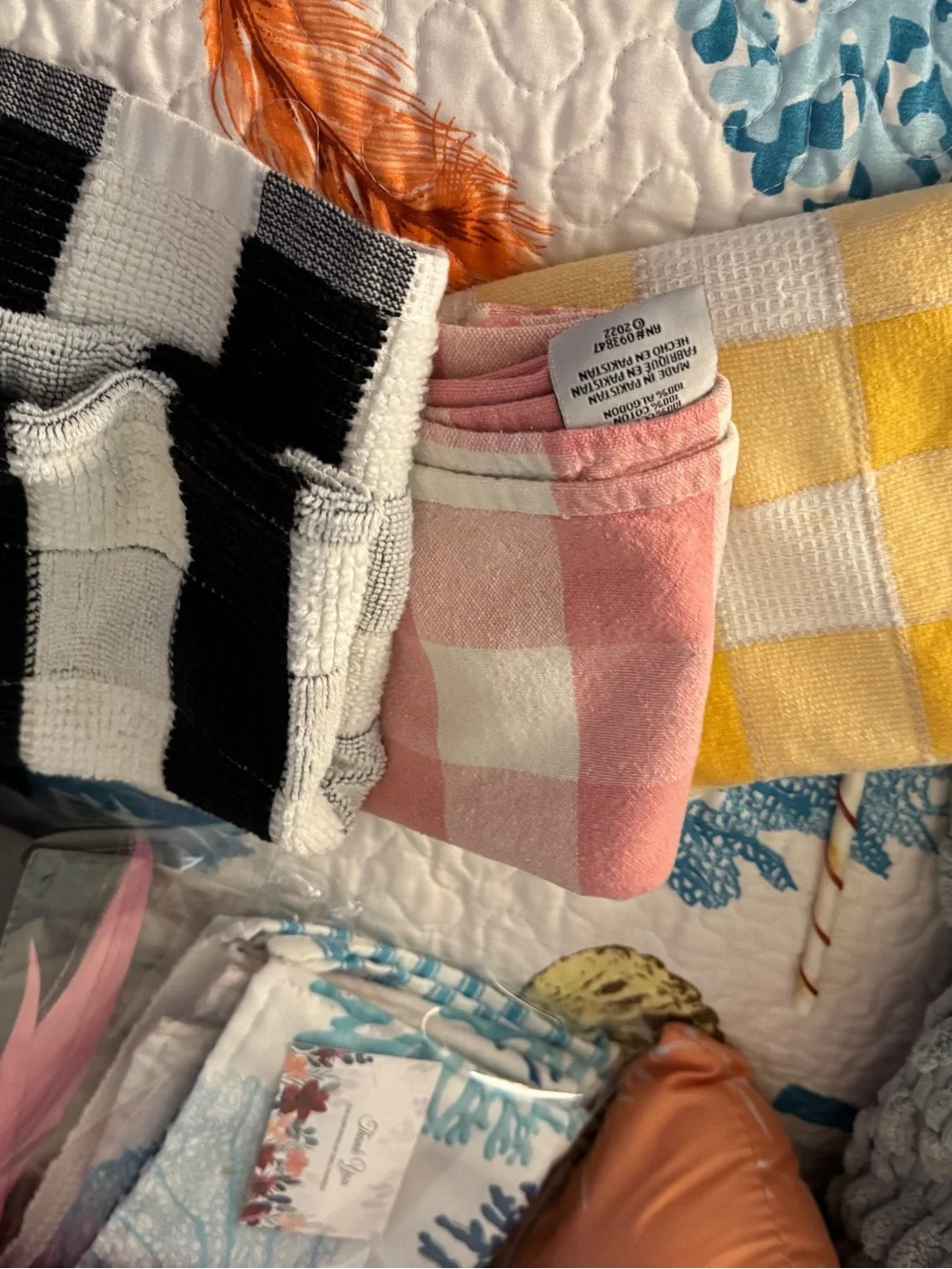 Dish Pink Gingham Bottoms - Brand Unspecified